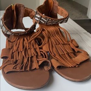 Boho Fringe Sandals